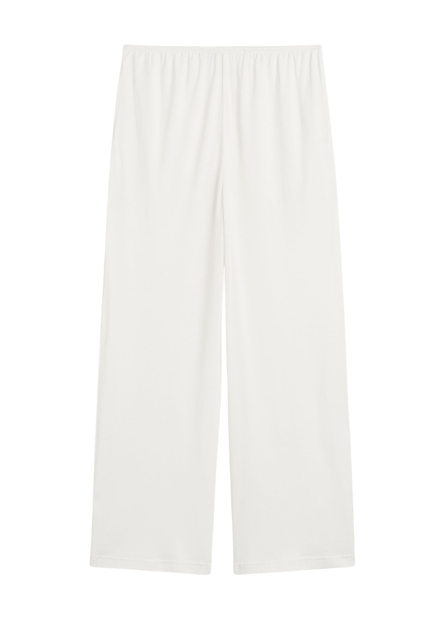 Totême Cotton silk pj bottoms in Off-white - Pants - Scandinavian Minimalist Luxury at Luxury Shoes 