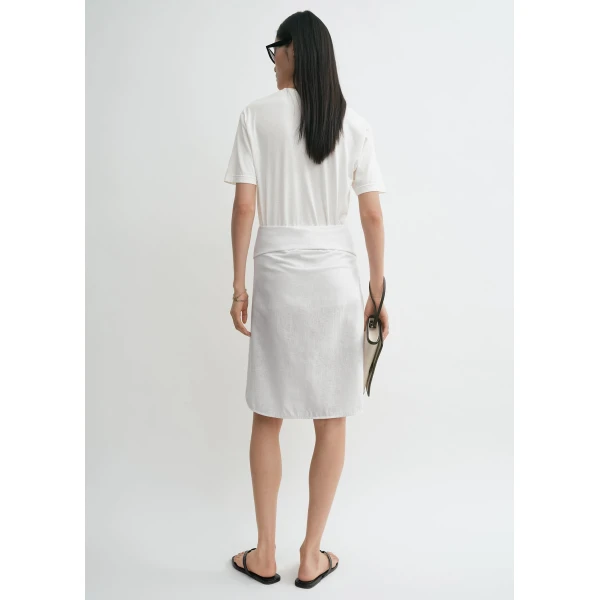 Toteme Cotton silk tee in Off-white Top, view 5