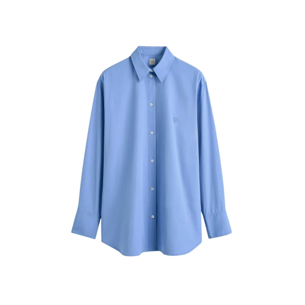 Toteme Cotton summer shirt in Cornflower