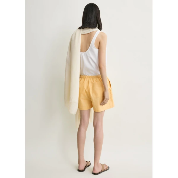 Toteme Cotton summer shorts in Daffodill, view 4