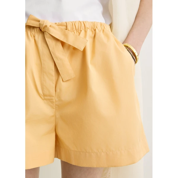 Toteme Cotton summer shorts in Daffodill, view 5