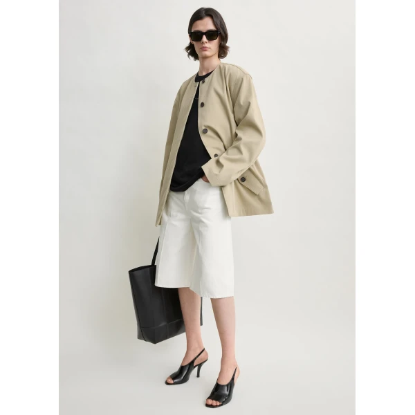 Toteme Cotton twill jacket in Cashew, view 2