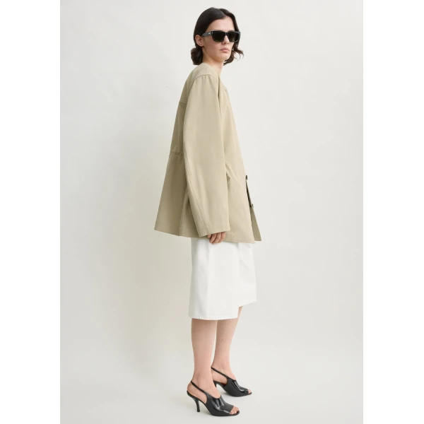 Toteme Cotton twill jacket in Cashew, view 3