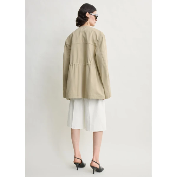 Toteme Cotton twill jacket in Cashew, view 4
