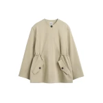 Toteme Cotton twill jacket in Cashew