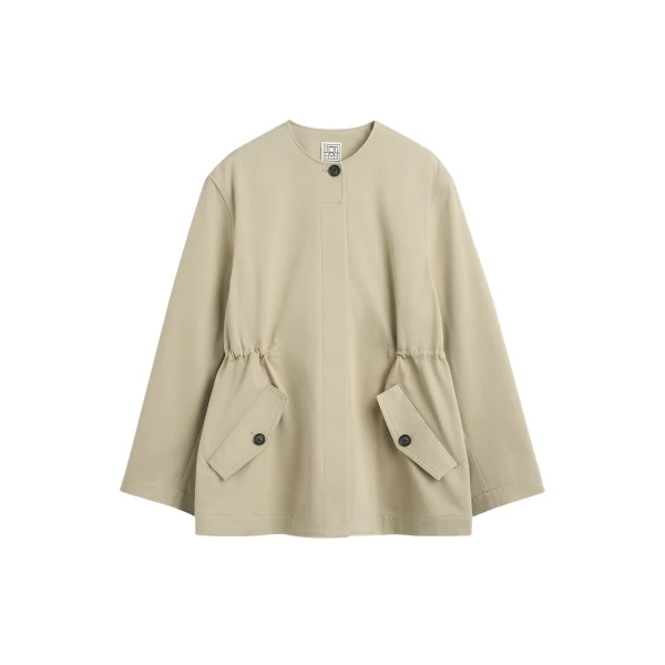 Toteme Cotton twill jacket in Cashew