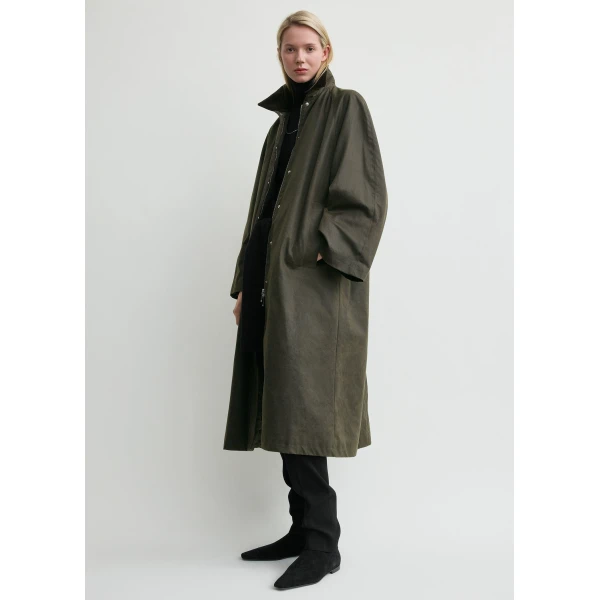 Toteme Country coat in Forest, view 3