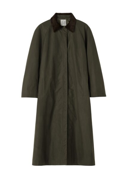 Totême Country coat in Forest - Coats - Scandinavian Minimalist Luxury at Luxury Shoes 