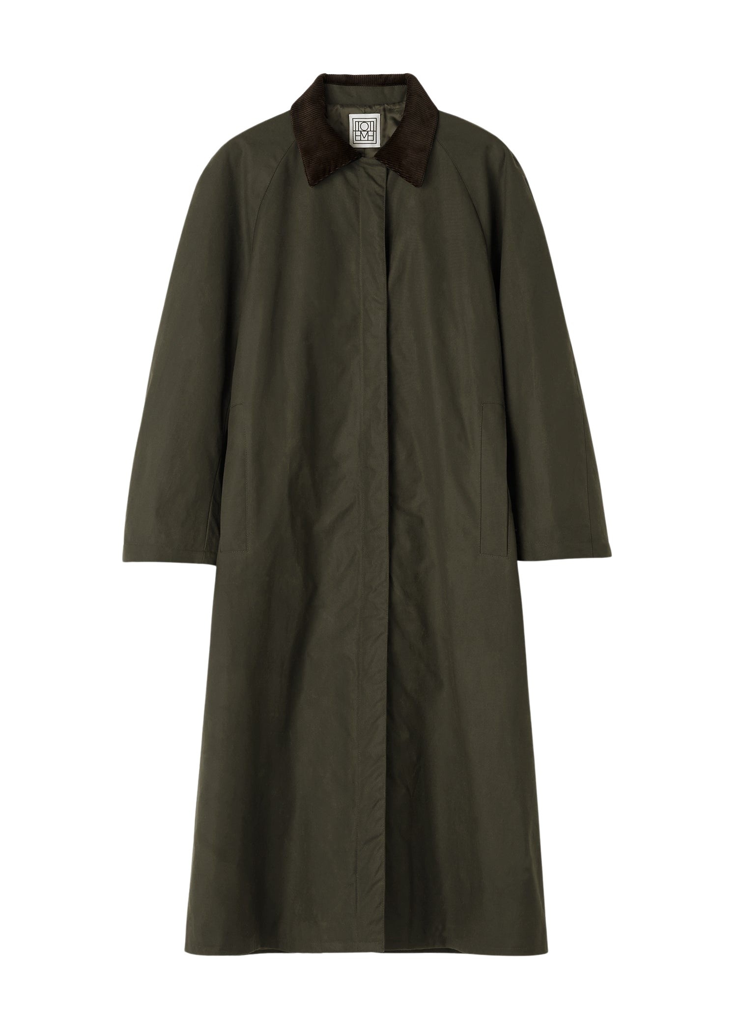 Totême Country coat in Forest - Coats - Scandinavian Minimalist Luxury at Luxury Shoes 
