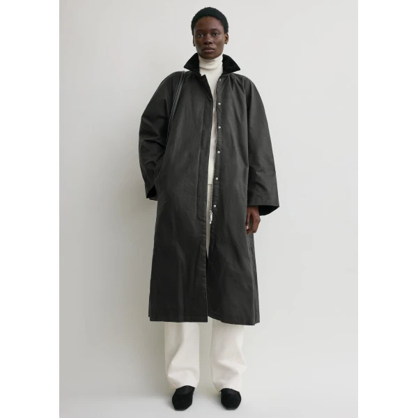Toteme Country coat in Washed black, view 2