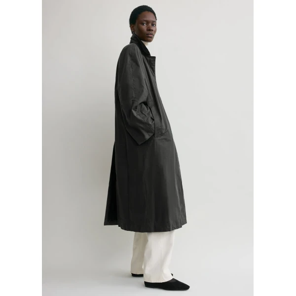 Toteme Country coat in Washed black, view 3