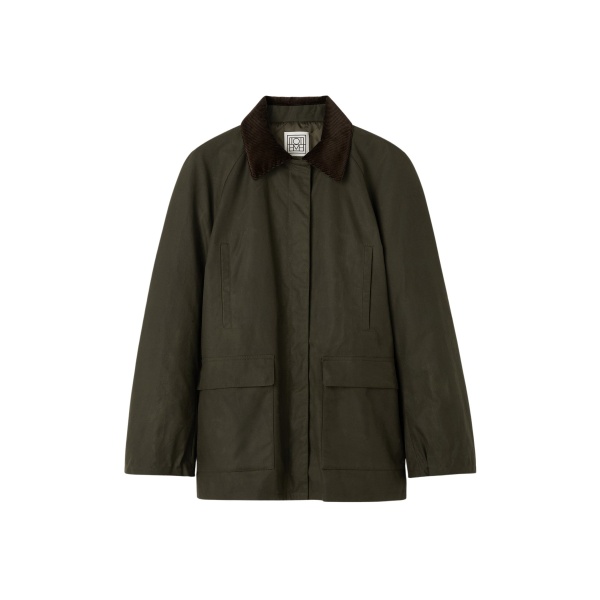 Totême Country jacket in Forest - Jackets - Scandinavian Minimalist Luxury at Luxury Shoes 