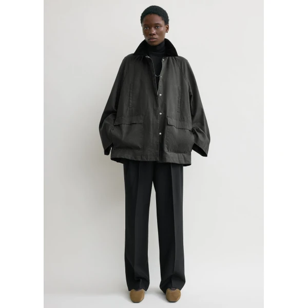 Toteme Country jacket in Washed black, view 3