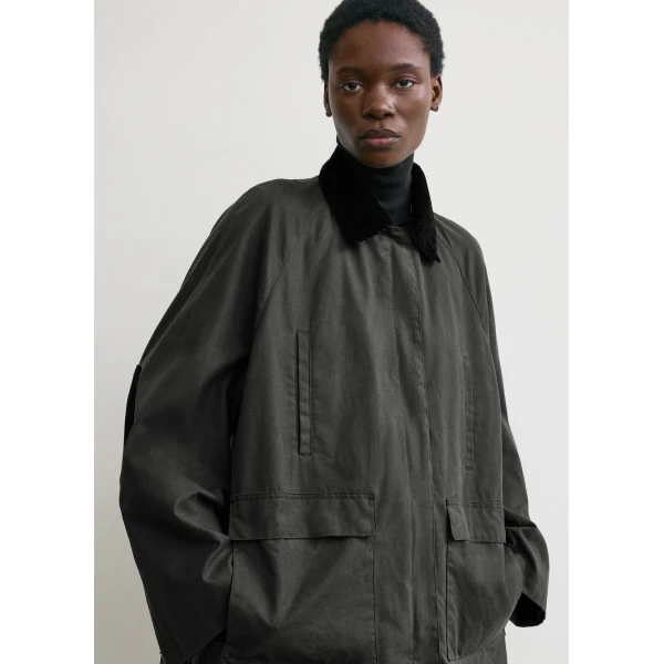 Toteme Country jacket in Washed black, view 5
