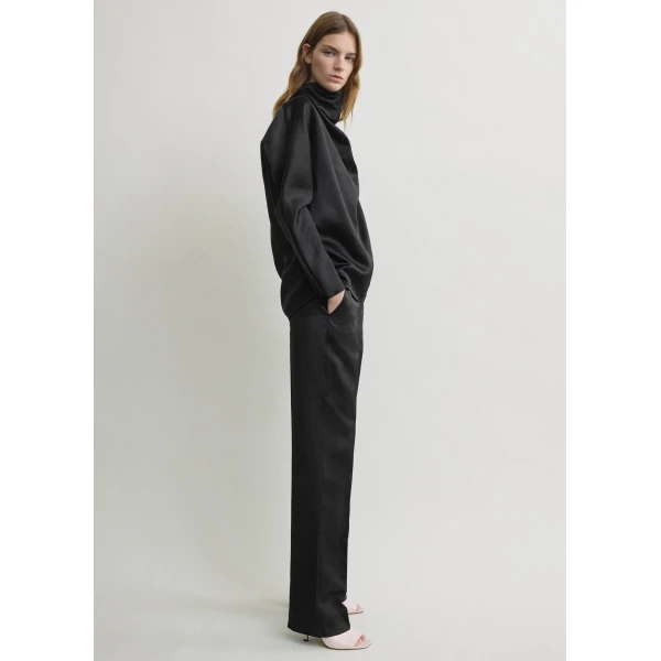 Toteme Cowl neck blouse in Black, view 4