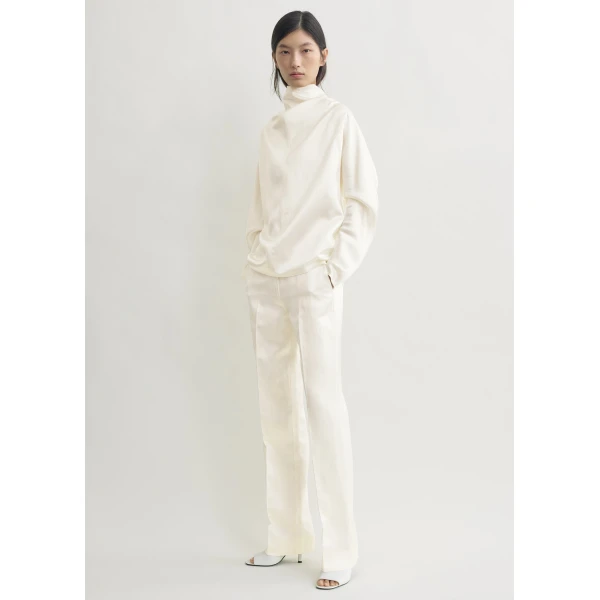 Toteme Cowl neck blouse in White, view 4