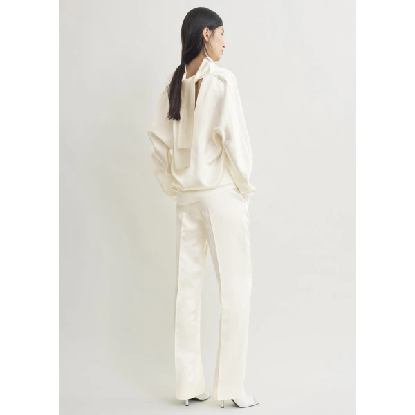 Toteme Cowl neck blouse in White, view 5