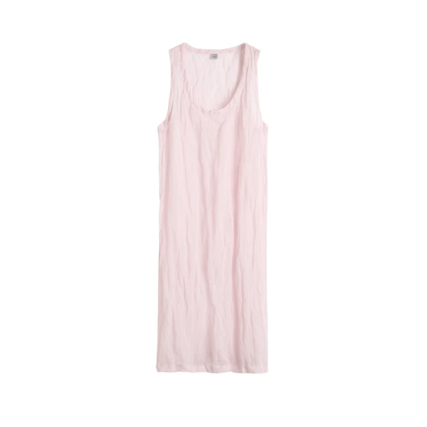 Toteme Crinkled gauze tank dress in Bloom