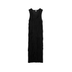 Toteme Crinkled knit tank dress in Black