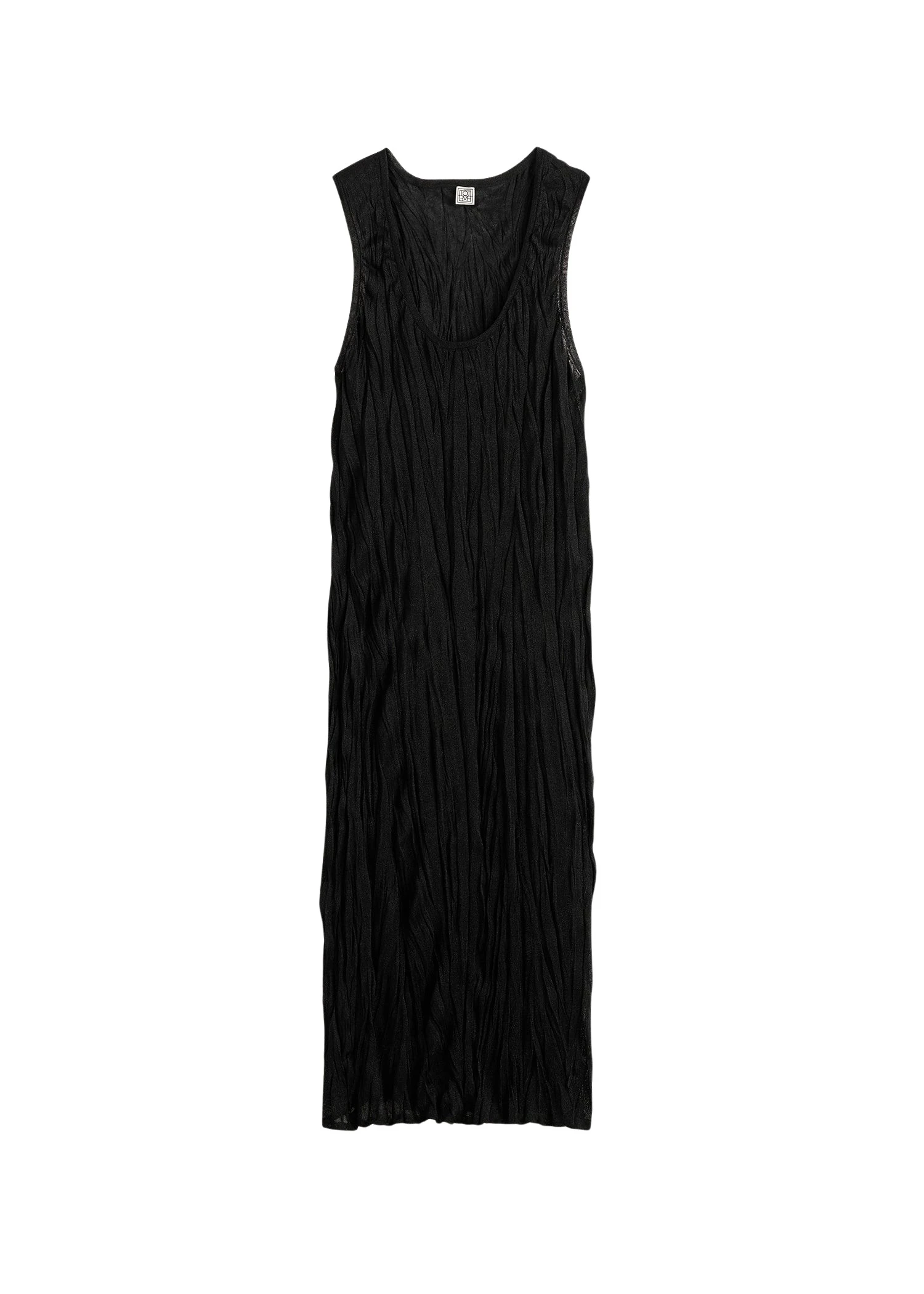 Toteme-Crinkled-knit-tank-dress-in-Black44649_nobg Toteme Crinkled knit tank dress in Black