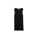 Toteme Crinkled knit tank in Black