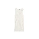 Toteme Crinkled knit tank in White