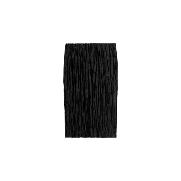 Totême Crinkled linen skirt in Black - Skirts - Scandinavian Minimalist Luxury at Luxury Shoes 