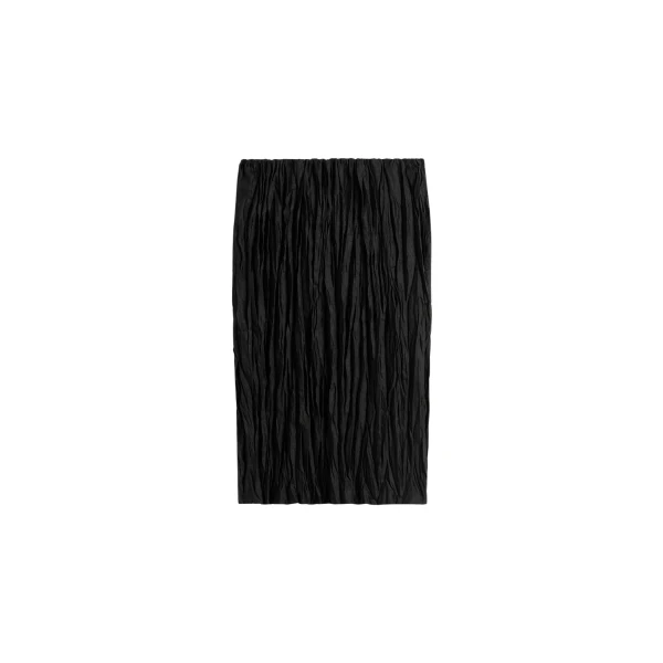 Toteme Crinkled linen skirt in Black