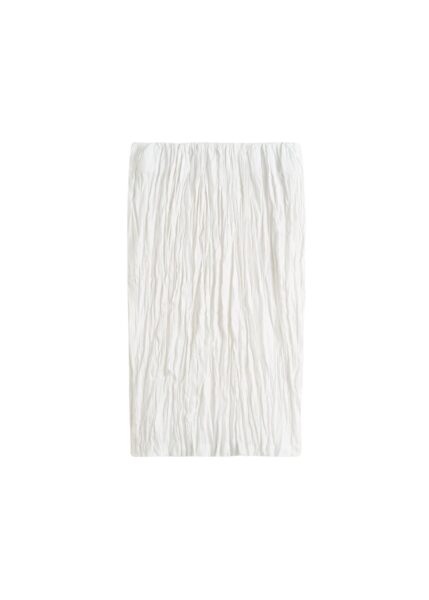 Totême Crinkled linen skirt in White - Skirts - Scandinavian Minimalist Luxury at Luxury Shoes 