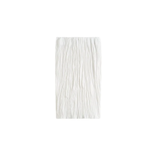 Toteme Crinkled linen skirt in White