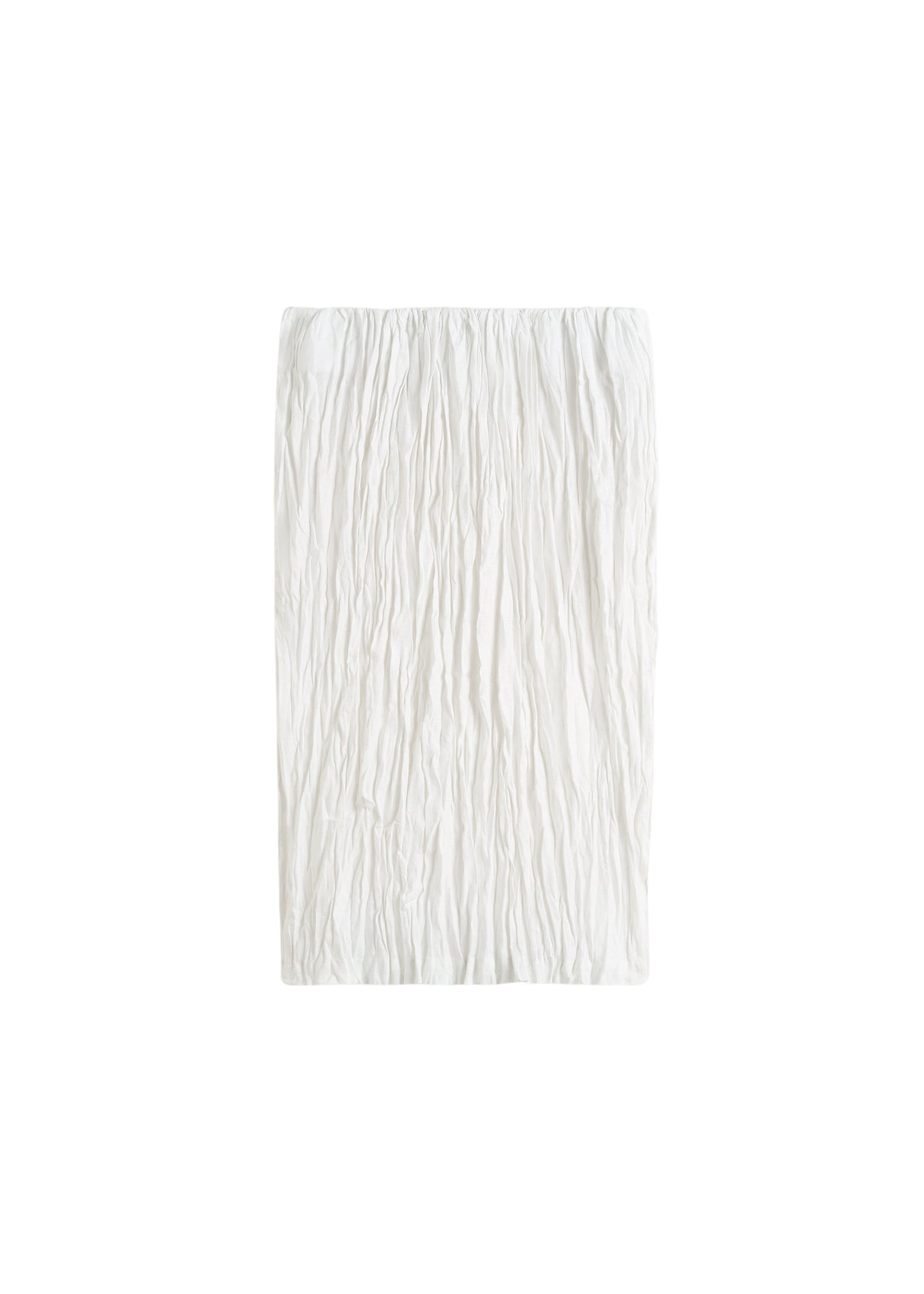 Totême Crinkled linen skirt in White - Skirts - Scandinavian Minimalist Luxury at Luxury Shoes 