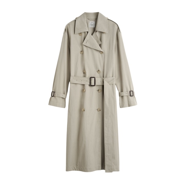 Totême Crisp summer trench in Clay - Coats - Scandinavian Minimalist Luxury at Luxury Shoes 