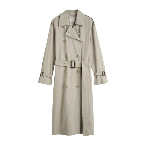 Toteme Crisp summer trench in Clay Coat