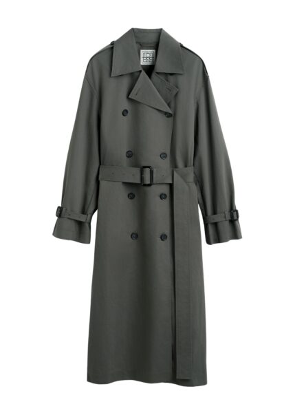 Totême Crisp summer trench in Taupe - Coats - Scandinavian Minimalist Luxury at Luxury Shoes 