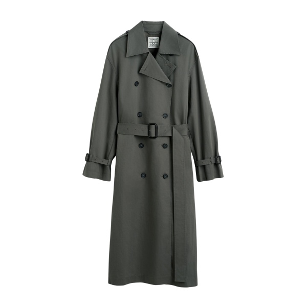 Totême Crisp summer trench in Taupe - Coats - Scandinavian Minimalist Luxury at Luxury Shoes 