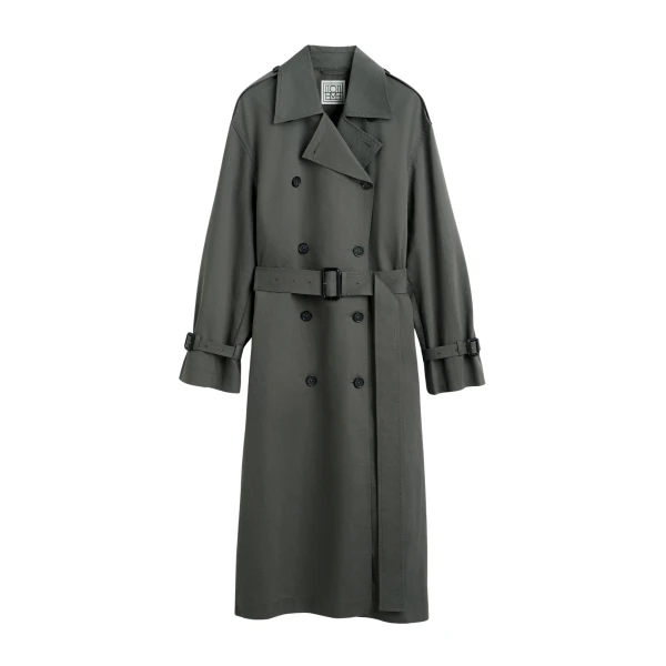 Toteme Crisp summer trench in Taupe Coat