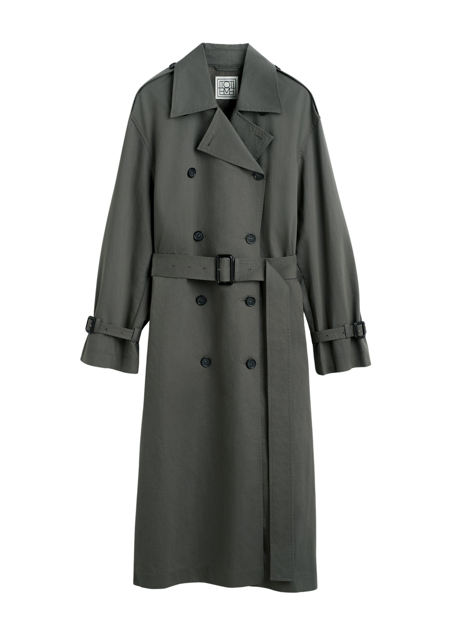 Totême Crisp summer trench in Taupe - Coats - Scandinavian Minimalist Luxury at Luxury Shoes 