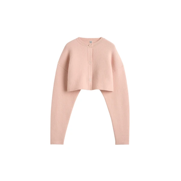 Toteme Cropped oversized cardigan in Flamingo