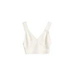 Toteme Cropped satin camisole in Off-white