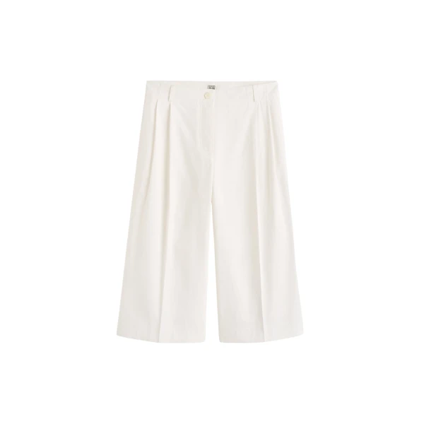 Toteme Cropped trousers in White