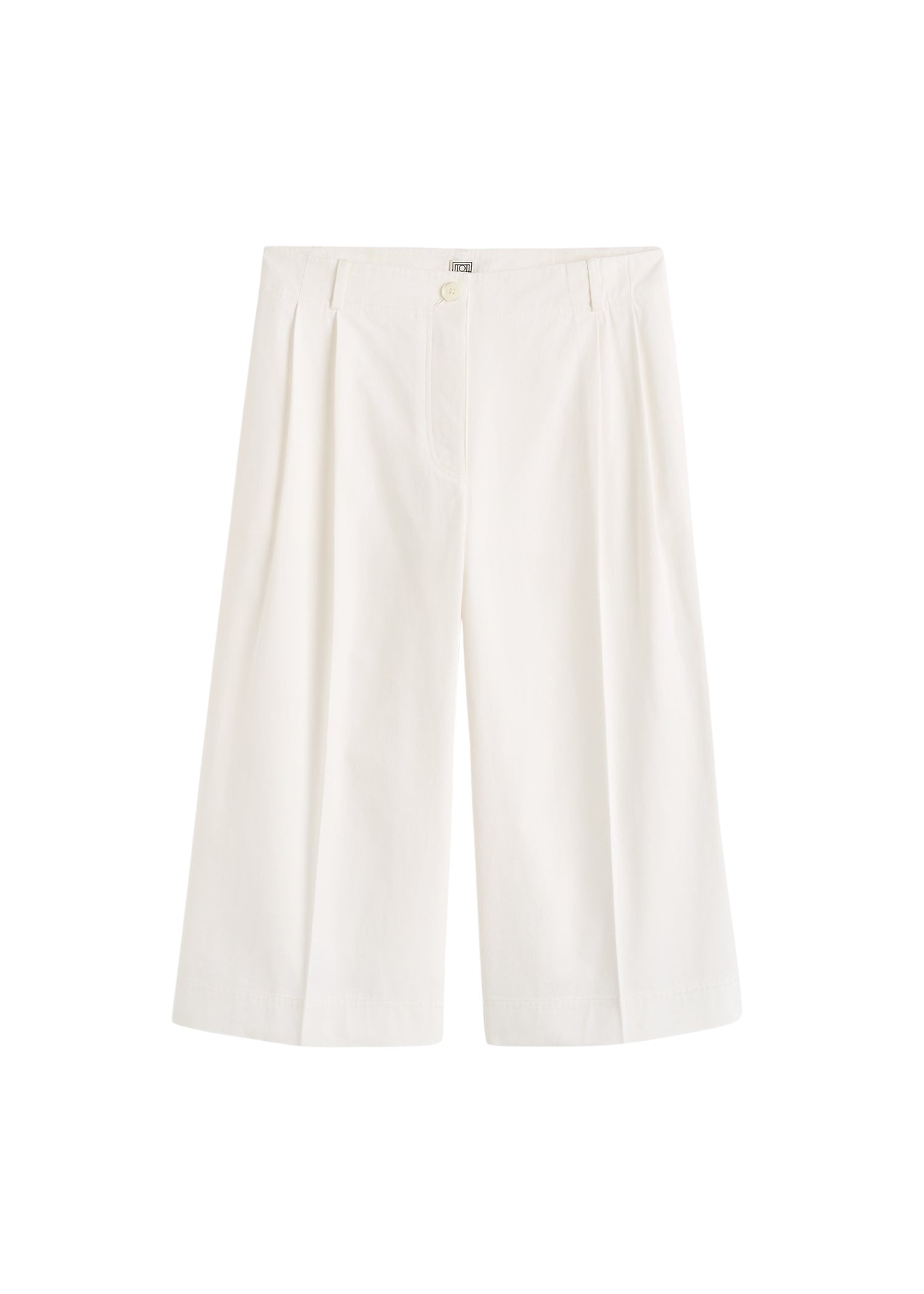 Totême Cropped trousers in White - Pants - Scandinavian Minimalist Luxury at Luxury Shoes 
