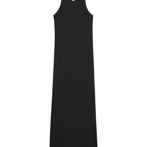 Totême Curved rib tank dress in Black - Dresses - Scandinavian Minimalist Luxury at Luxury Shoes 