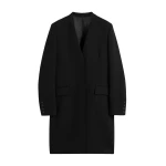 Toteme Deep pleat coat in Black