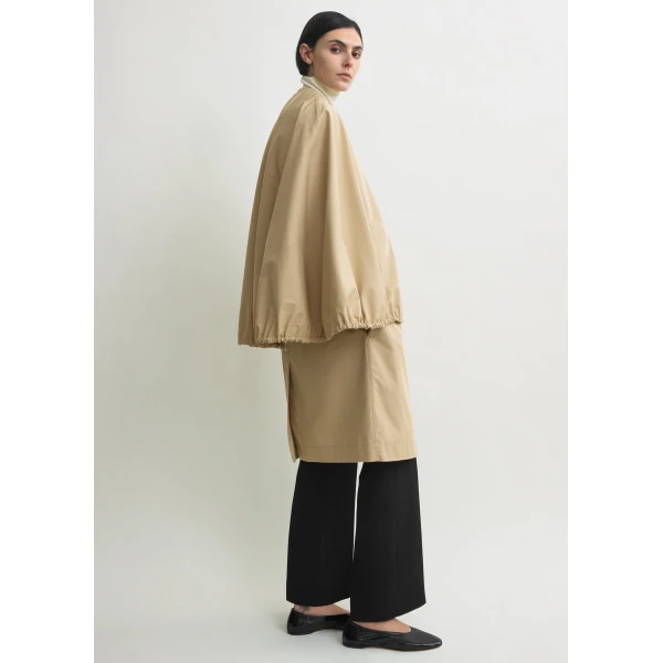 Toteme Detachable cape coat in Beige, view 3