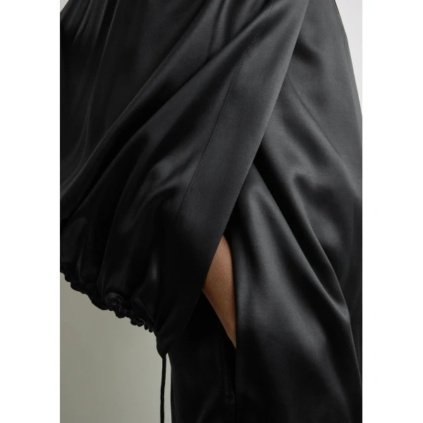 Toteme Detachable cape evening coat in Black, view 6