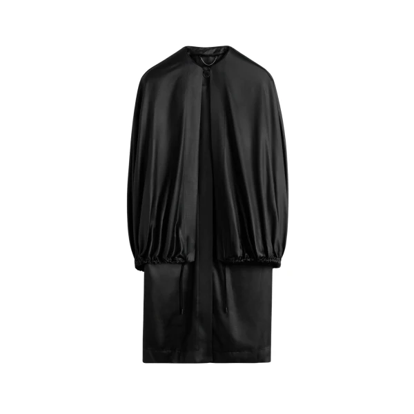 Toteme Detachable cape evening coat in Black