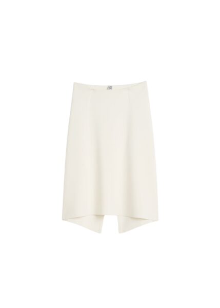 Totême Dipped knit skirt in White - Skirts - Scandinavian Minimalist Luxury at Luxury Shoes 