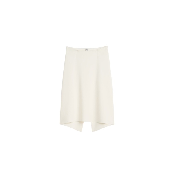 Totême Dipped knit skirt in White - Skirts - Scandinavian Minimalist Luxury at Luxury Shoes 