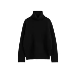 Toteme Double-knit turtleneck in Black Knit