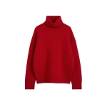Toteme Double-knit turtleneck in Poppy Knit
